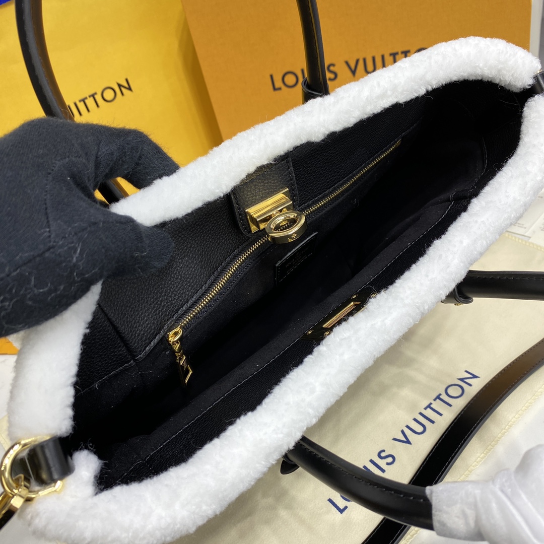 Louis Vuitton ON MY SIDE MM Tote Bag M58908 Black